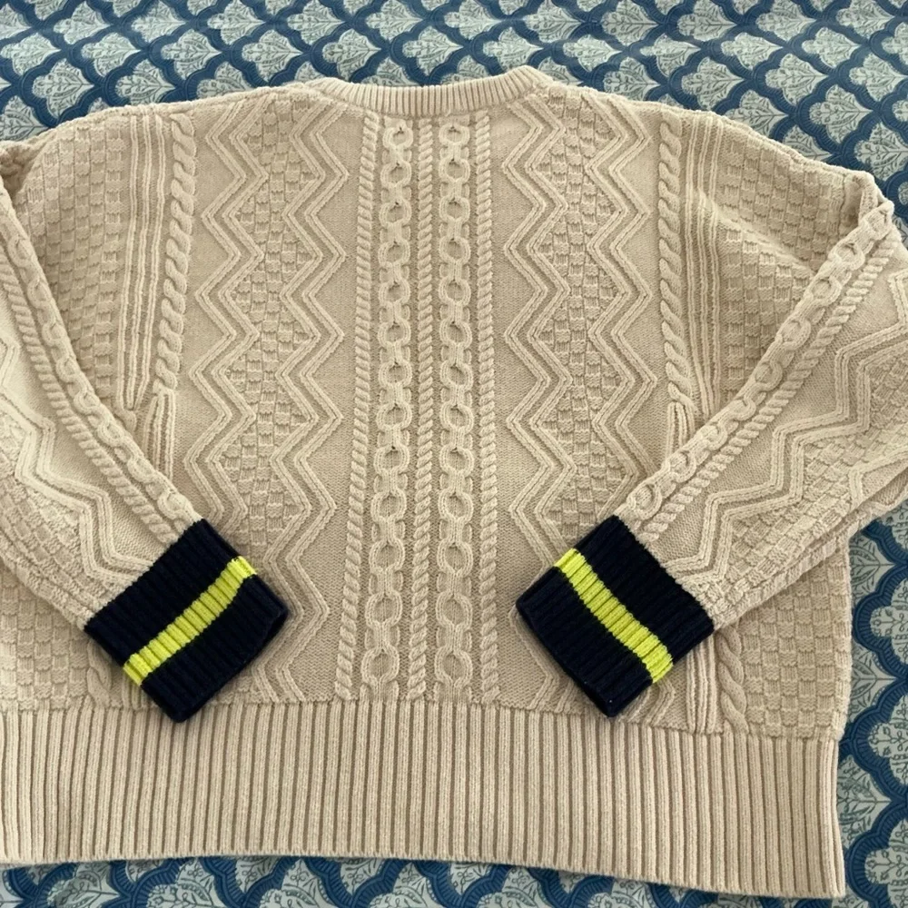Vineyard Vines Cream Cable Knit Sweater - Picture 6 of 9